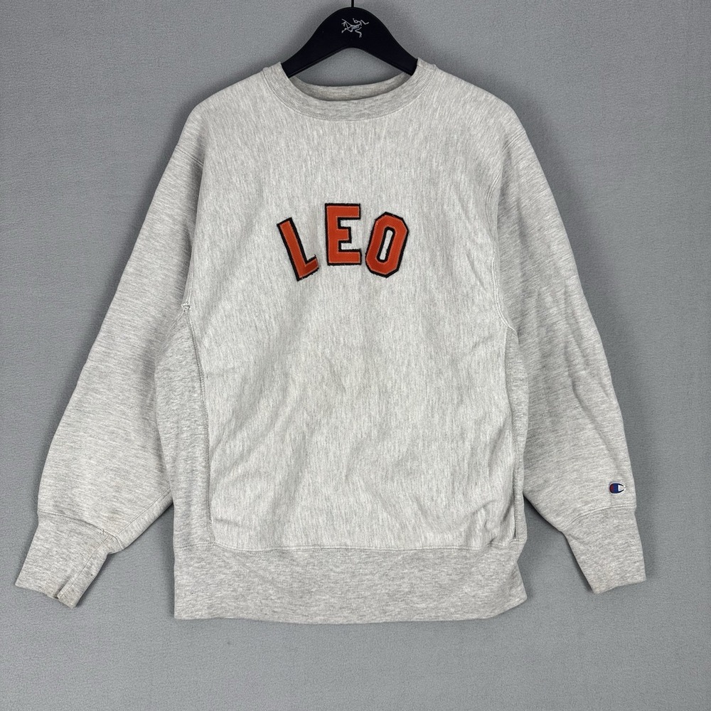 Vintage Champion Reverse Weave "Leo" Crewneck Sweatshirt Men's Size XL 70s 80s